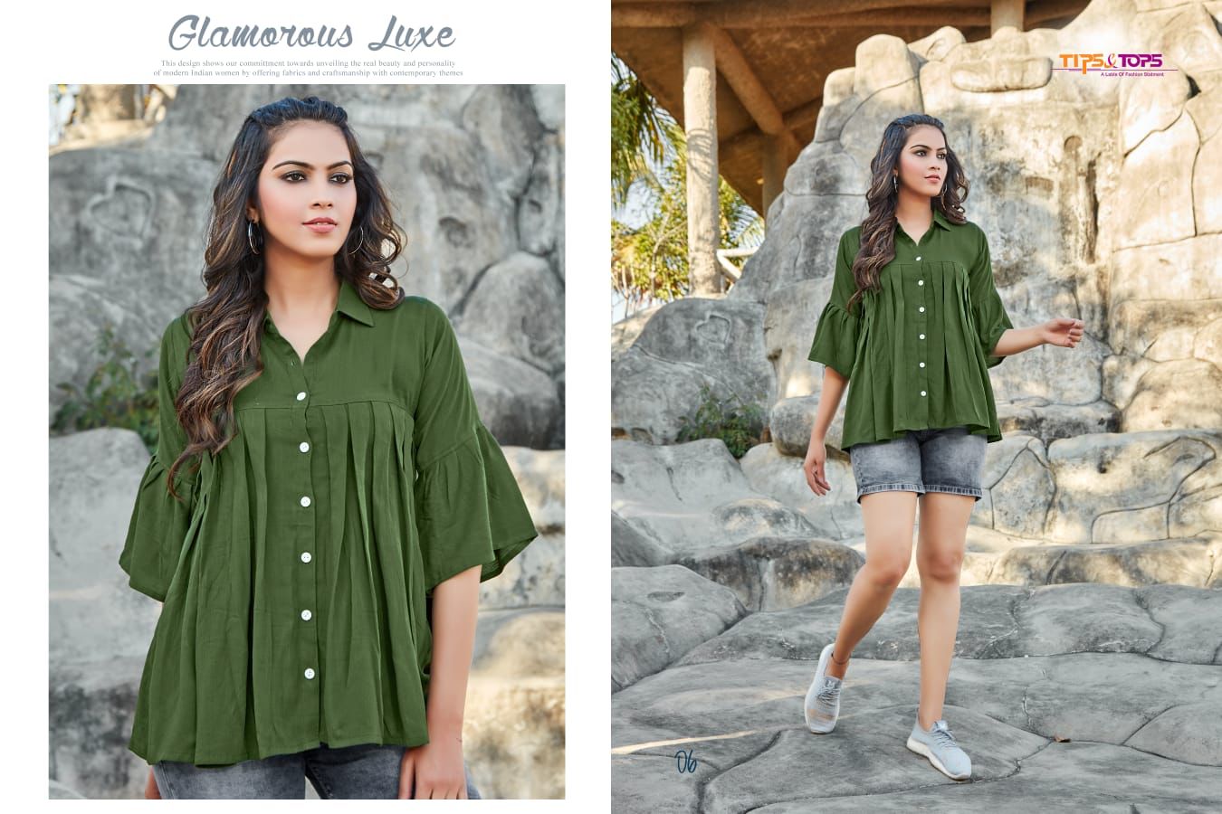 Tips Tops Pepe Tops 3 Stylish Party Wear Rayon Designer Ladies Top Collection